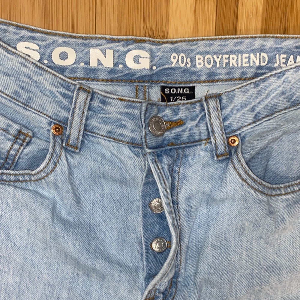 S.O.N.G. Light Blue Boyfriend Jeans
